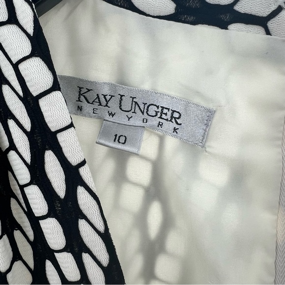 KAY UNGER NY geometric print career DRESS - Picture 5 of 5